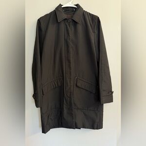 Lauren Ralph Lauren Black Label Trench Coat Black Sz P/P Xs Y2K Classiccore